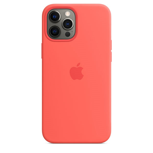 APPLE CAPA IPHONE 12 PRO 6.7 MAX SILICONE CASE WITH MAGSAFE - PINK CITRUS