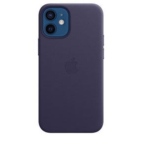 APPLE CAPA IPHONE 12 MINI 5.4 LEATHER CASE WITH MAGSAFE - DEEP VIOLET