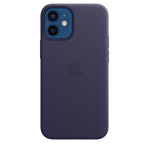 APPLE CAPA IPHONE 12 MINI 5.4 LEATHER CASE WITH MAGSAFE - DEEP VIOLET