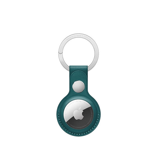 APPLE AIRTAG LEATHER KEY RING - FOREST GREEN