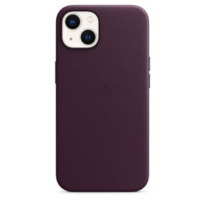 APPLE CAPA IPHONE 13 MINI LEATHER CASE 5.4 WITH MAGSAFE - DARK CHERRY