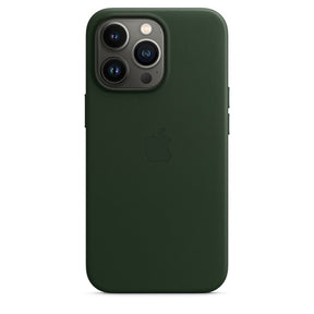 APPLE CAPA IPHONE 13 PRO LEATHER 6.1 CASE WITH MAGSAFE - SEQUOIA GREEN