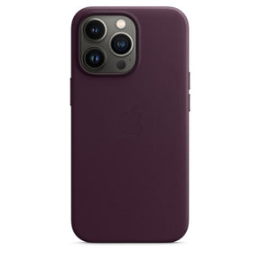 APLLE CAPA IPHONE 13 PRO MAX LEATHER 6.7 CASE WITH MAGSAFE - DARK CHERRY