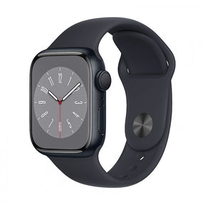 APPLE WATCH SERIES 8 GPS 41MM MIDNIGHT ALUMINUM CASE WITH MIDNIGHT SPORT BAND R