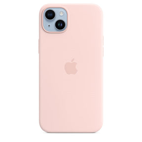 APPLE CAPA IPHONE 14 PLUS SILICONE CASE WITH MAGSAFE - CHALK PINK