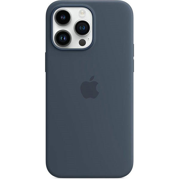 APPLE CAPA IPHONE 14 PRO MAX SILICONE CASE WITH MAGSAFE - STORM BLUE