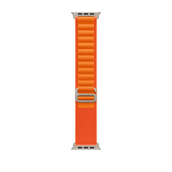 APPLE BRACELET ORANGE ALPINE LOOP - SMALL 49MM