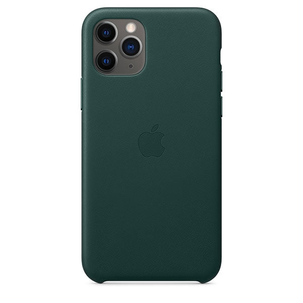 APPLE CAPA IPHONE 11 PRO 6.5 MAX LEATHER CASE - FOREST GREEN