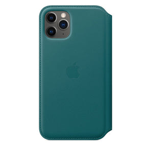 APPLE CAPA IPHONE 11 PRO 6.5 MAX LEATHER FOLIO - PEACOCK