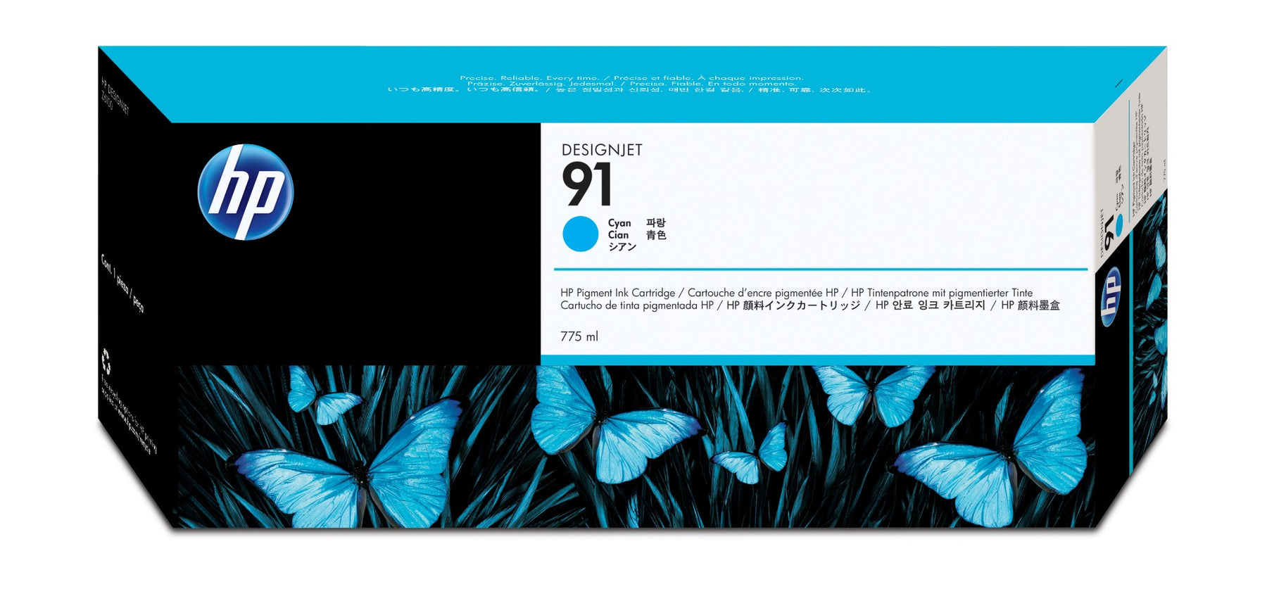 HP 91 - 775 ml - azul cyan - original - DesignJet - tinteiro - para DesignJet Z6100, Z6100ps