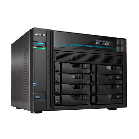 NAS ASUSTOR AS6508T LOCKERSTOR 8, 8-Bay ATOM C3538 4C - 8GB-10GbE/2.5GbE-USB, 3Y WTY