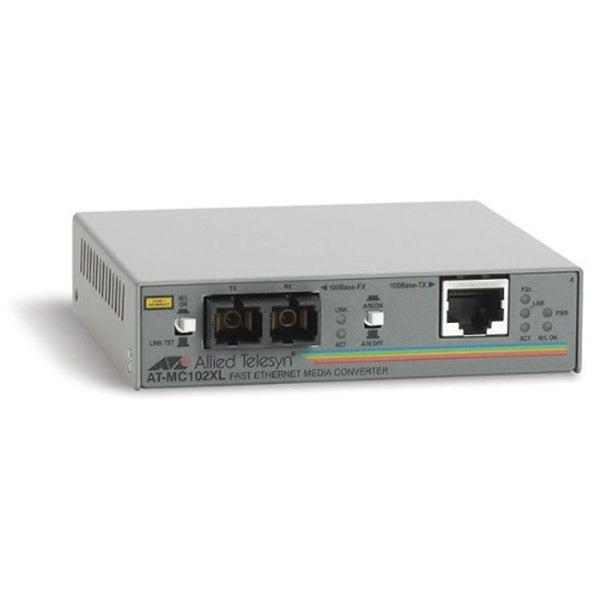 ALLIED MEDIA CONVERTER TELESIS 100TX (RJ-45) TO 100FX (SC)