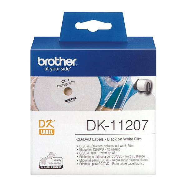 ETIQUETAS BROTHER PARA CD/DVD 58x58 MM