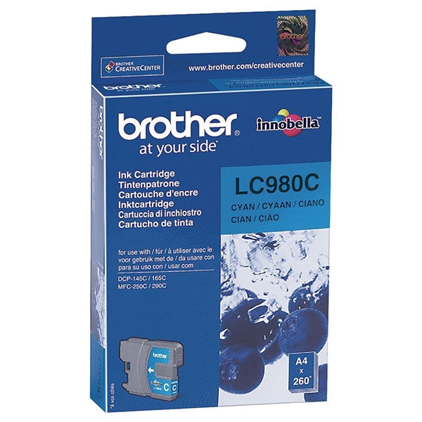 BROTHER TINTEIRO AZUL LC980