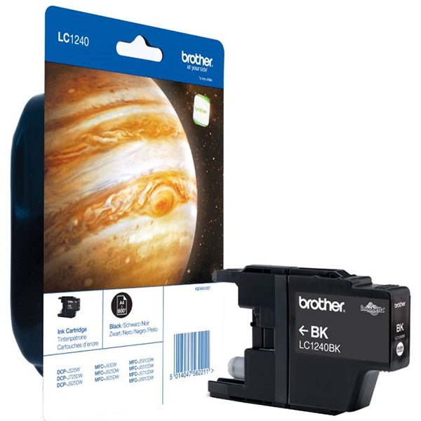 BROTHER INK CARTRIDGE BLACK LC1240 BLISTER