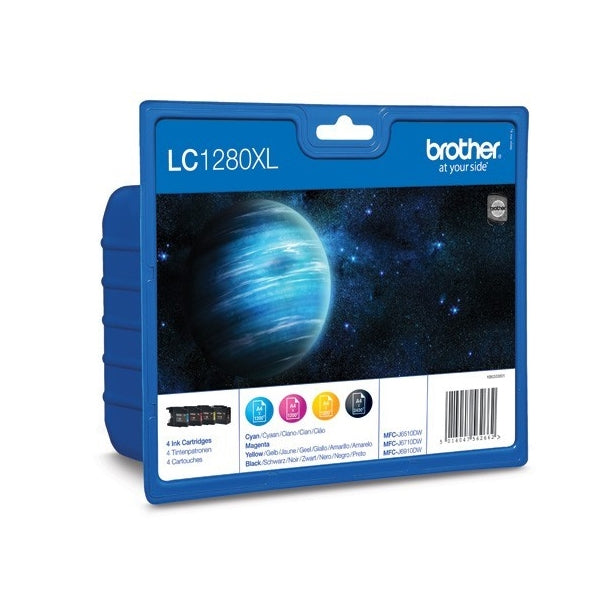 BROTHER CARTRIDGE PACK 4 COLORS LC1280