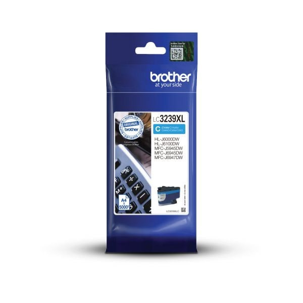 BROTHER TINTA AZUL TAPÓN ALTO LC-3239