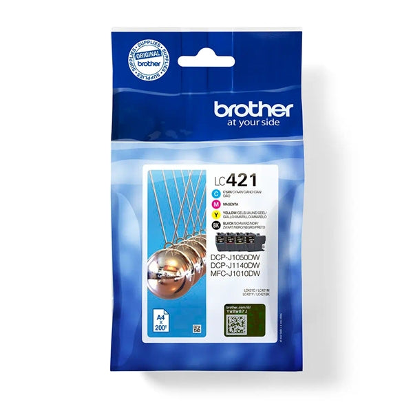 BROTHER TINTEIRO AZUL LC421