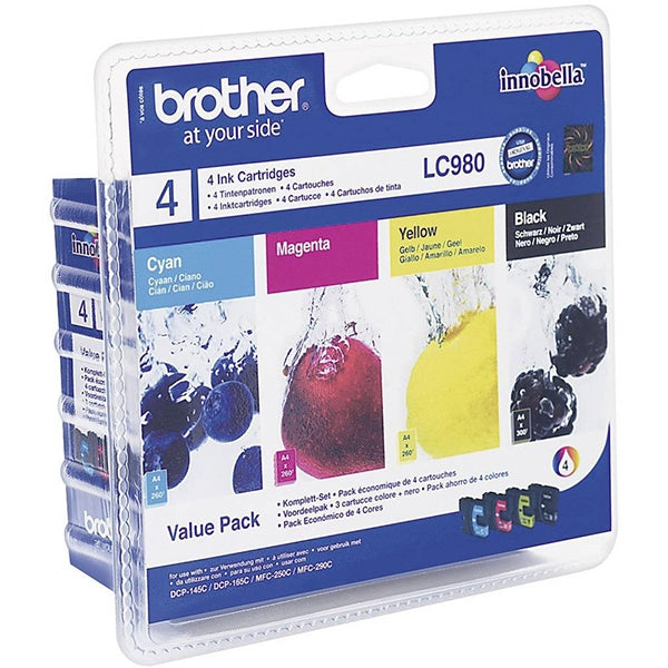 BROTHER INK PACK 4CORES LC980