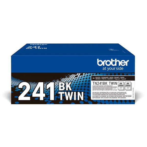 BROTHER TONER PRETO PACK 2 TN241