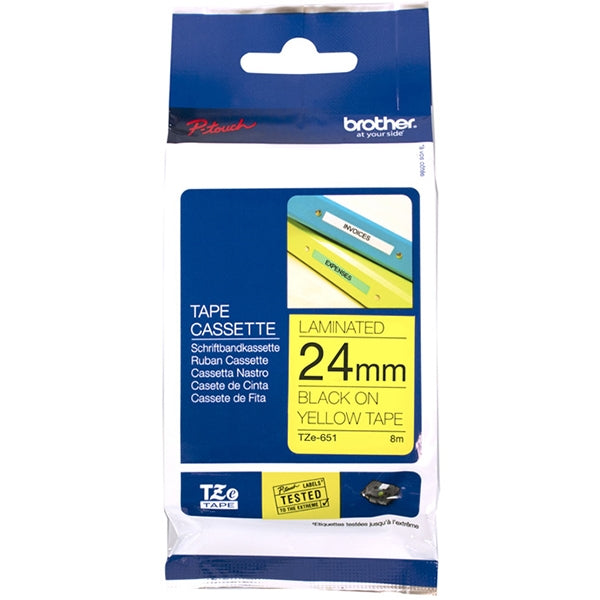 BROTHER TAPE 24MM YELLOW