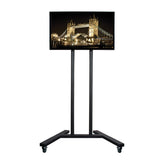 B-TECH BLACK PORTABLE PLASMA STAND (VESA 800x600)