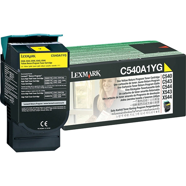 LEXMARK YELLOW TONER WITH RETURN 1K