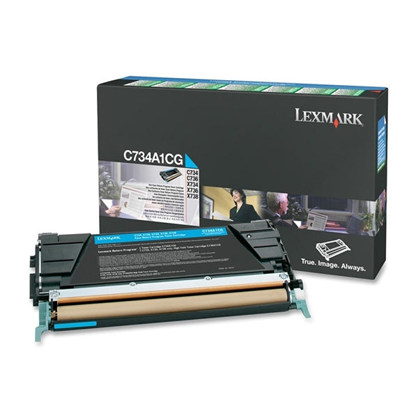 TONER LEXMARK AZUL CON RET C734/C736/X734/X736/6K