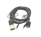 Cisco Presentation - VGA / Audio Cable - HD-15 (VGA), stereo mini port (M) to DVI-A, 3-pin terminal block - 8 m - for TelePresence MX800 (CAB-DVI-VGA-PHOEN=)