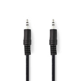 CABLE DE AUDIO ESTÉREO NEDIS 3.5MM M/M 1.0MT NEGRO