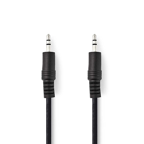 CABLE DE AUDIO ESTÉREO NEDIS 3.5MM M/M 1.0MT NEGRO