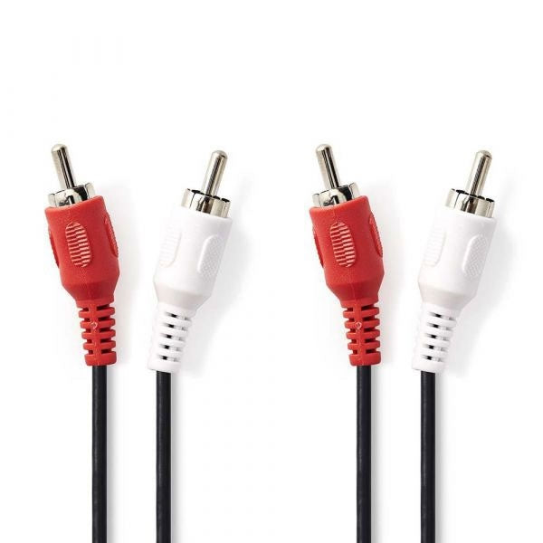 CABLE DE AUDIO ESTÉREO NEDIS 2 X RCA MACHO A 2 X RCA MACHO 2M #PROMO #BLACK FRIDAY