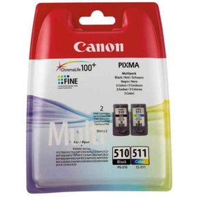 MULTIPACK DE TINTA CANON 4 COLORES PG-510/CL-511