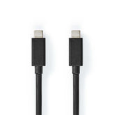 CABLE NEDIS USB 3.2 USB-C MACHO/MACHO 20Gbps 100W 2.0M NEGRO