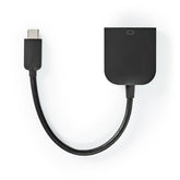 NEDIS ADAPTADOR USB-C 3.2 MACHO / SAIDA VGA FEMEA 5 Gbps 0.20 M BLACK