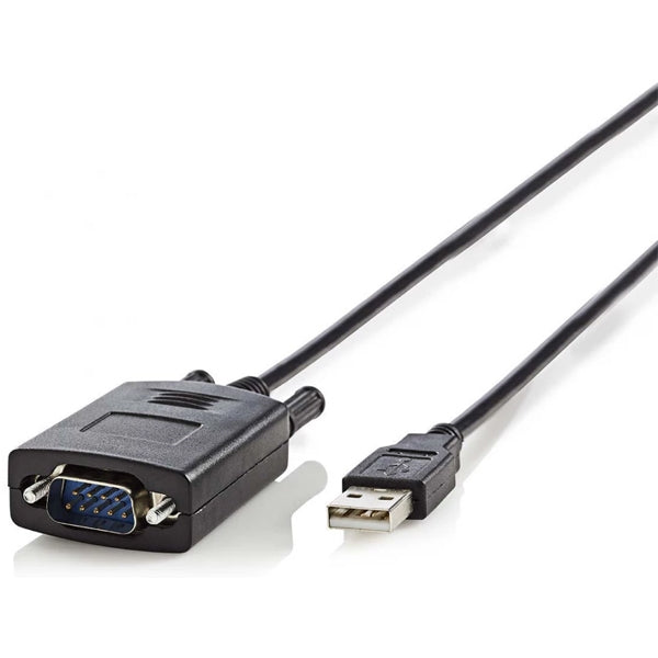 NEDIS ADAPTER USB-A 2.0 TO SERIES RS232 0.9M BLACK