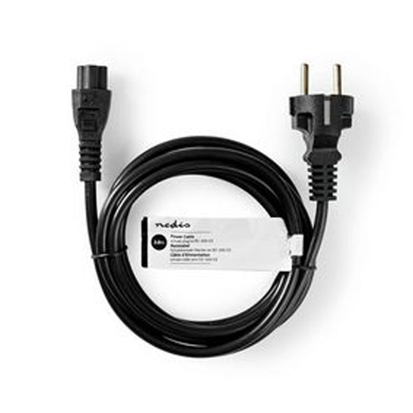 CABLE DE ALIMENTACIÓN NEDIS C5 PARA SCHUKO IEC-320-C13 | IEC-320-C14 2.0M #CAMPAN