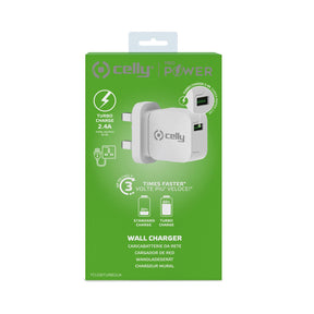 Reino Unido TC TURBO 1 USB 2.4A WH
