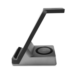 SOPORTE CARGADOR INALAMBRICO 3IN1 BK