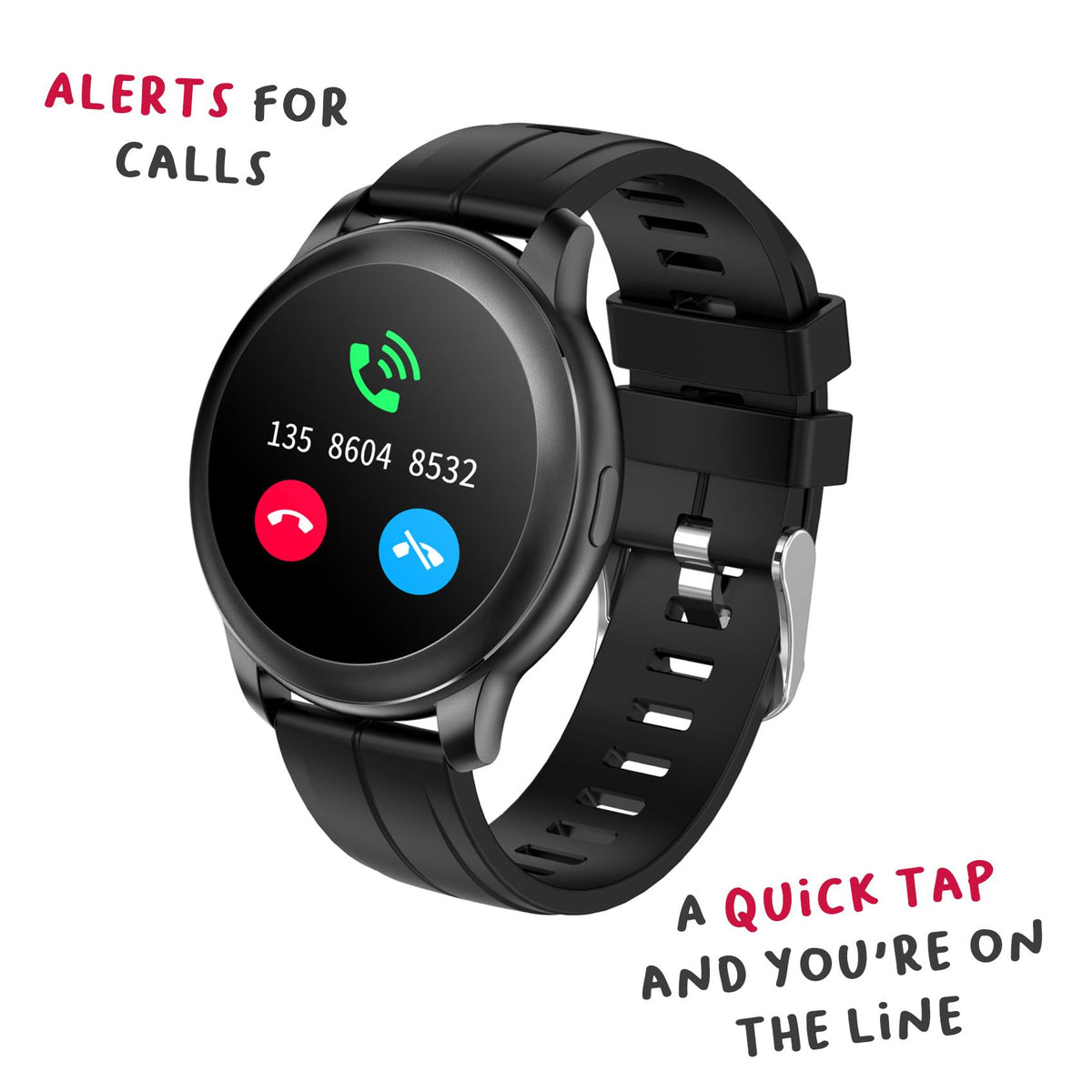 TRAINER SMARTWATCH ROUND BK