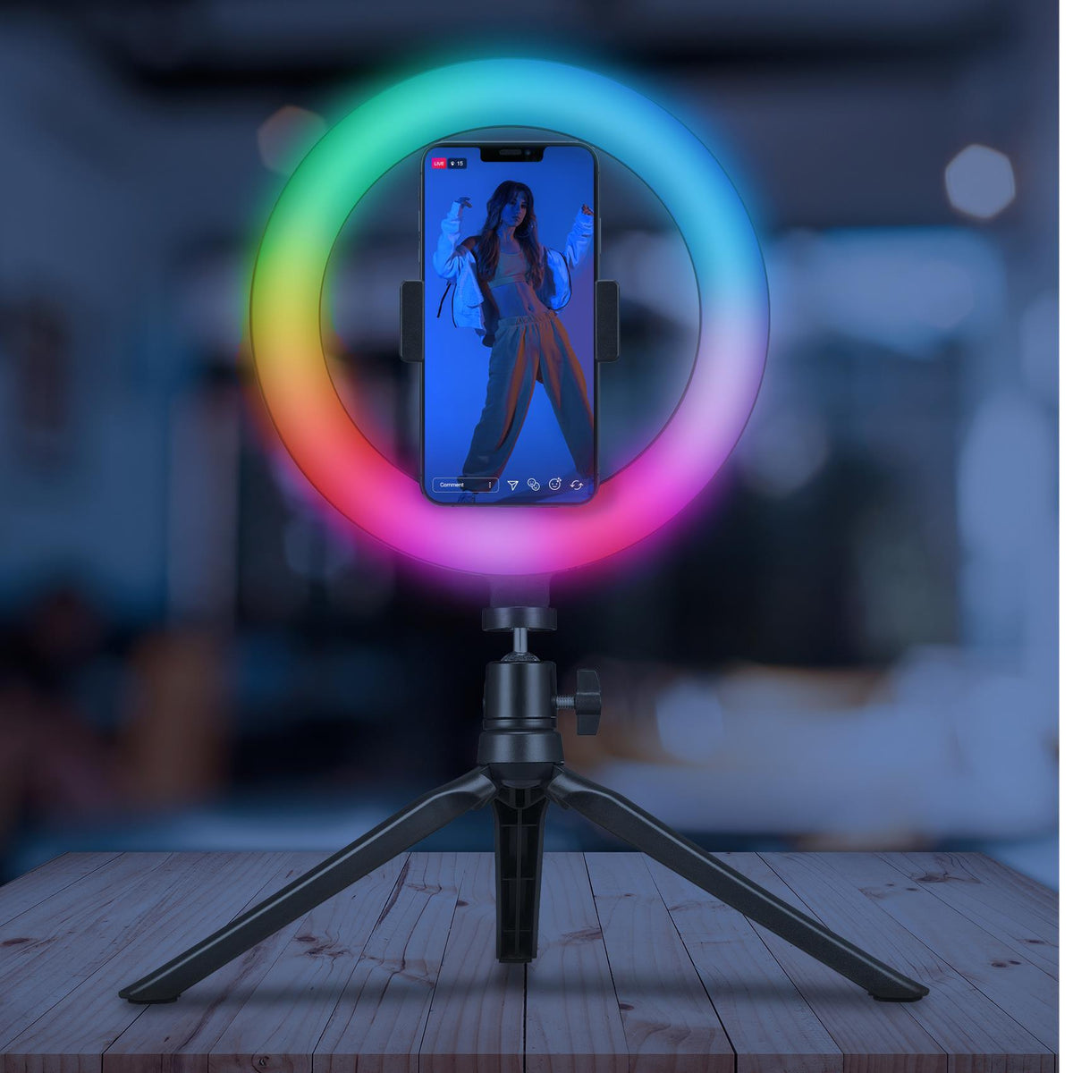 RING LIGHT RGB 8 BK