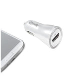 CARGADOR COCHE USB BLANCO 1A
