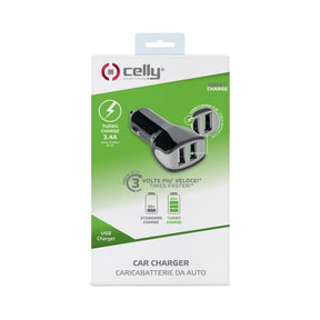 TURBO COCHE CH. 2USB 3.4A NEGRO