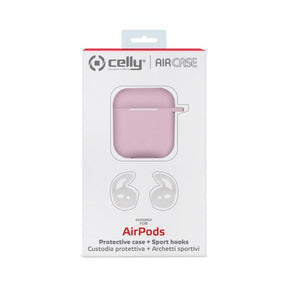 FUNDA AIRPODS ROSA CLARO