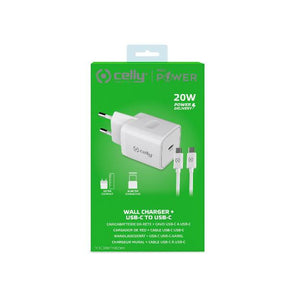 CARREGADOR 20W USBC&USBC-USBC