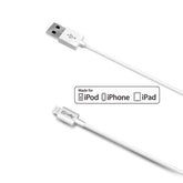 CABLE USB-LIGNTNING 2M BLANCO