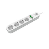POWER STRIP 4 SCHUKO AND 4 USB