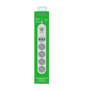 POWER STRIP 4 SCHUKO AND 4 USB