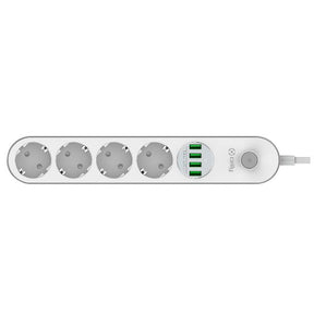POWER STRIP 4 SCHUKO AND 4 USB