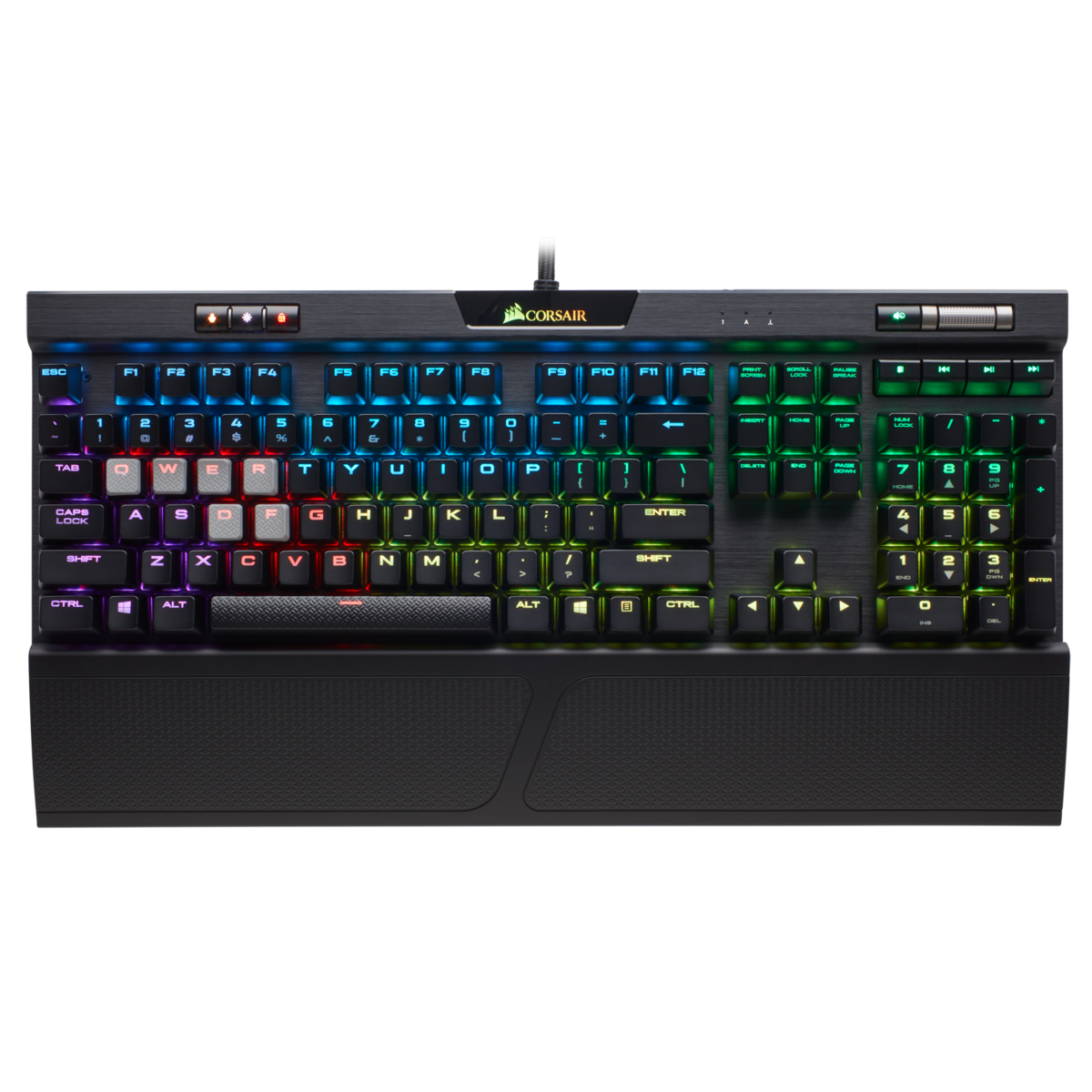 Teclado Corsair K70 RGB MK2 RGB LED Cherry MX Red PT (CH-9109010-EN)